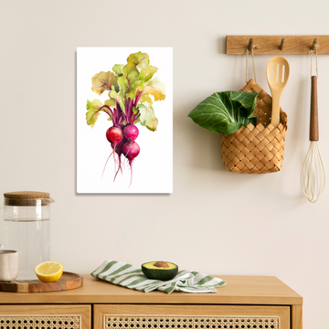 Beets Watercolors - Printed Canvas