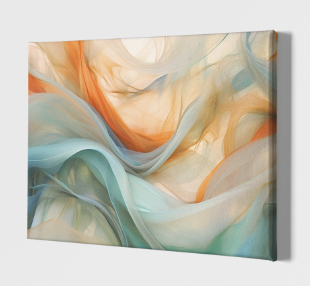 Translucent Silk Abstract - Printed Canvas