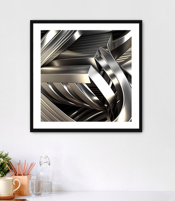 Abstract Linear Geo - Framed Fine Art Print
