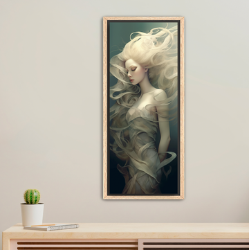 Beautiful Tangle (Elongated Vertical) -Framed Canvas Print