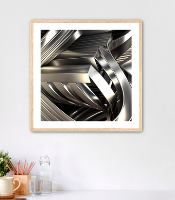 Abstract Linear Geo - Framed Fine Art Print